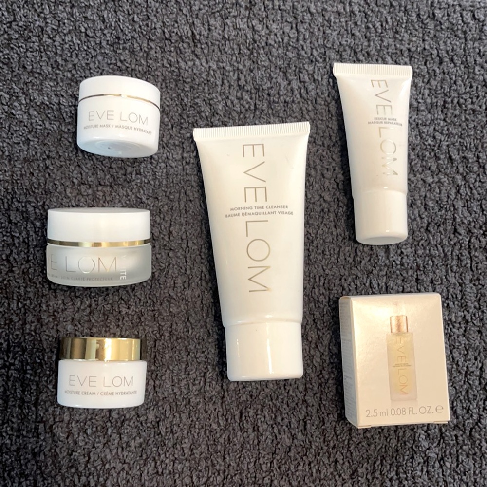 Eve Lom deluxe travel size lot.